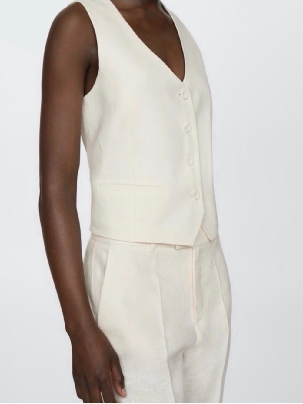 Vest in Ivory